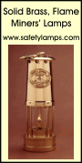 Authentic Brass Miners Lamps